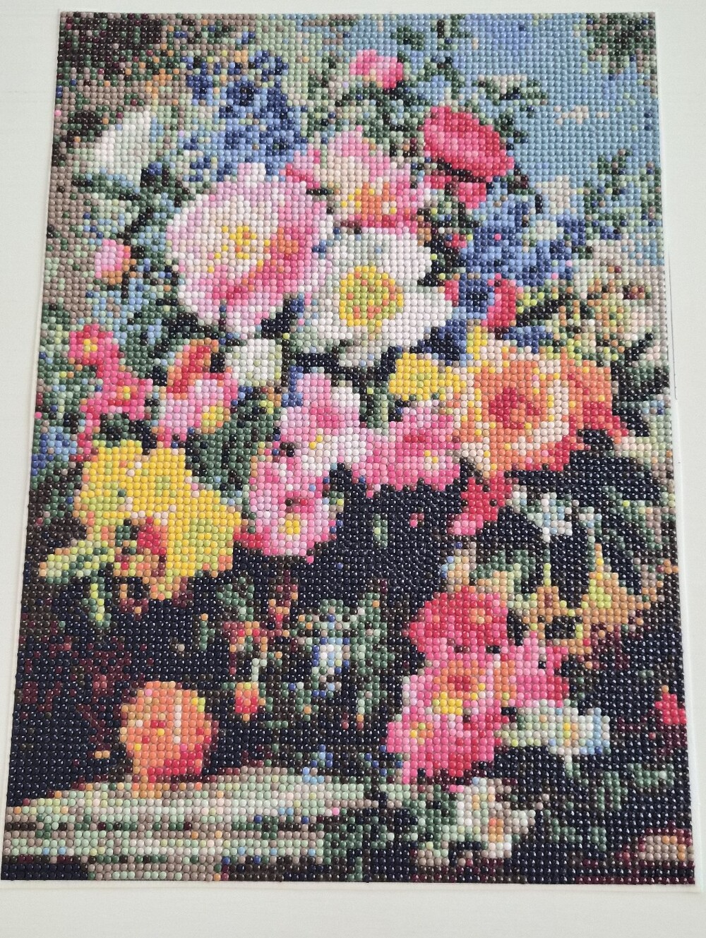 3 For $15 Completed Diamond Art Floral Finished Wall Painting Flowers Bright